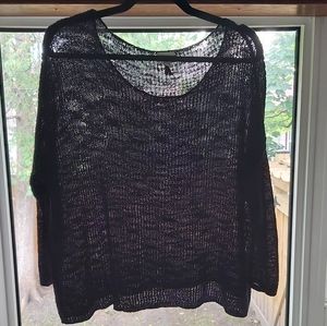 Midnight blue slouchy top